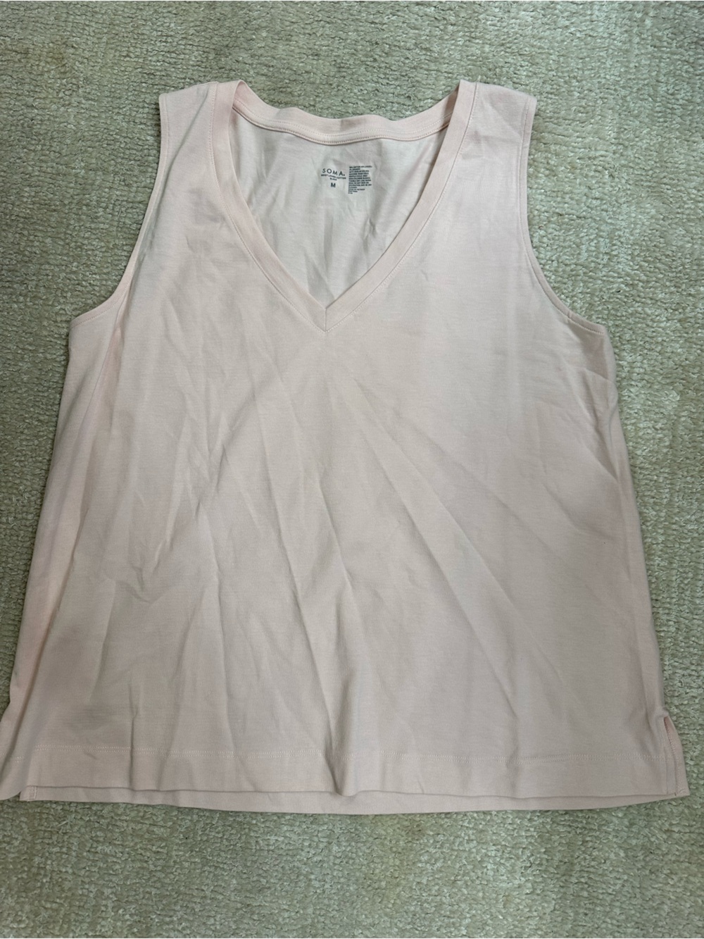 Soma Light Pink V-Neck Tank Top